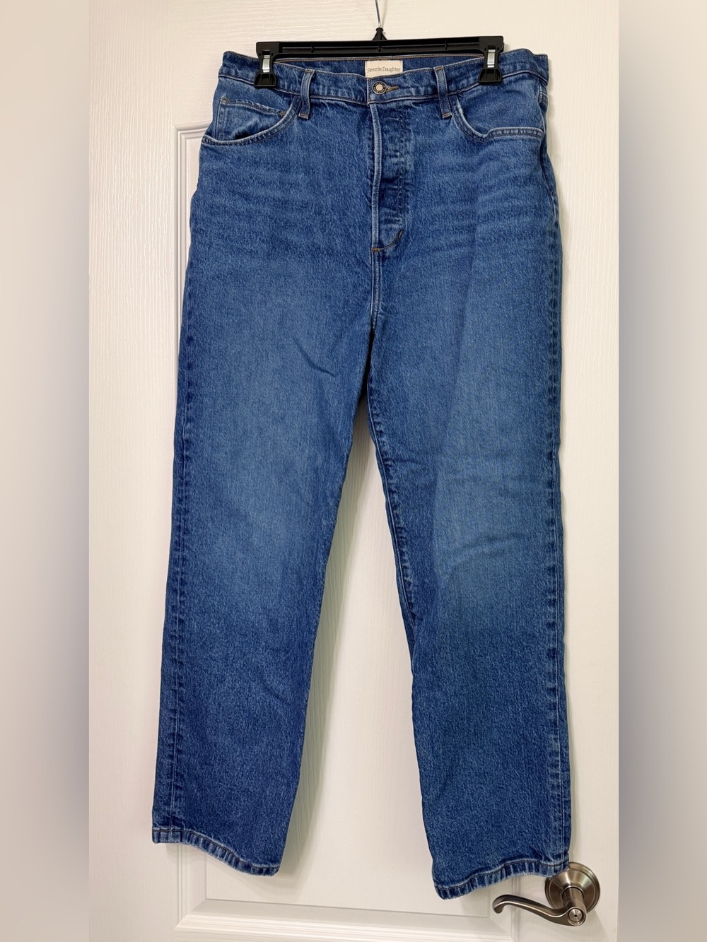 Favorite Daughter THE VALENTINA SUPER HIGH RISE STRAIGHT jeans in Essex